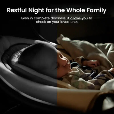 Smart baby monitor featuring night vision and real-time two-way talk