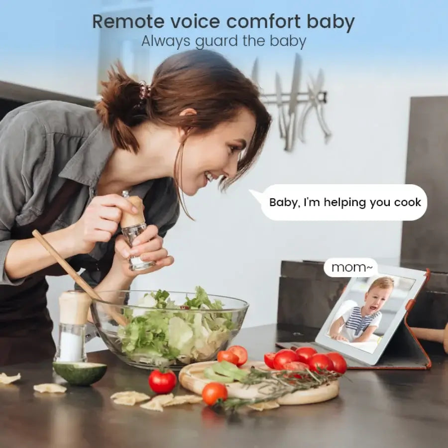 Smart baby monitor featuring night vision and real-time two-way talk