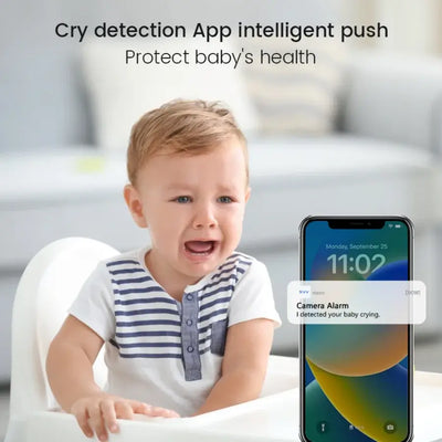 Smart baby monitor featuring night vision and real-time two-way talk