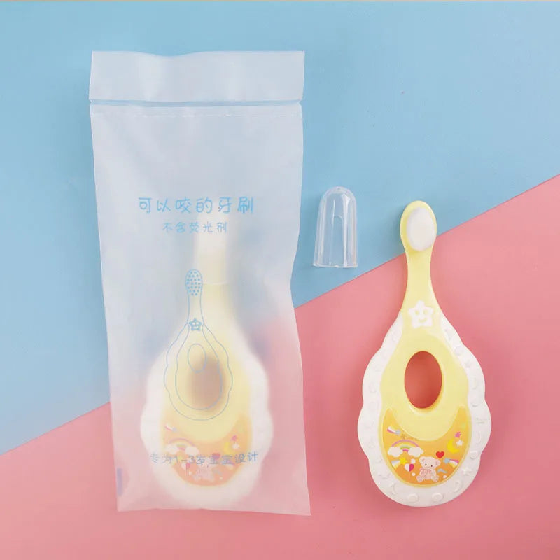 Baby Toothbrush & Toddler Toothbrush for Age 0-3 Years Old Extra Soft Toothbrush with 10000 Soft Floss Bristle for Baby Gum Care