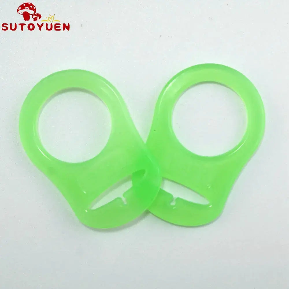 10pcs Sutoyuen silicone pacifier clips, dummy chain holders for babies