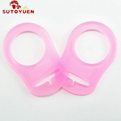 10pcs Sutoyuen silicone pacifier clips, dummy chain holders for babies
