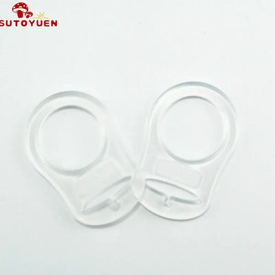 10pcs Sutoyuen silicone pacifier clips, dummy chain holders for babies