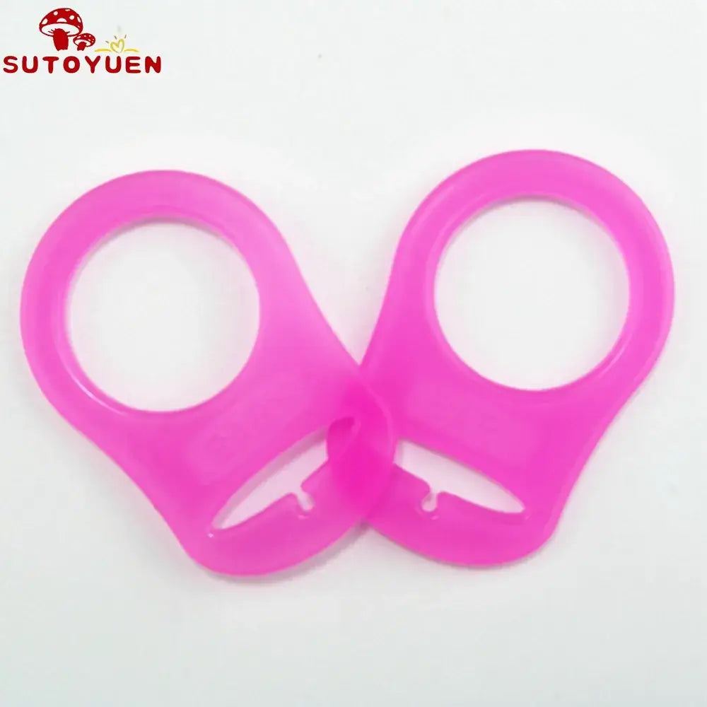 10pcs Sutoyuen silicone pacifier clips, dummy chain holders for babies
