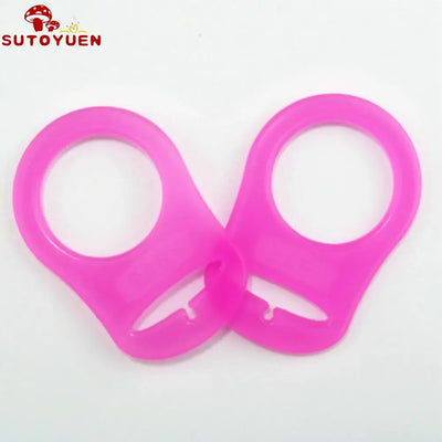 10pcs Sutoyuen silicone pacifier clips, dummy chain holders for babies