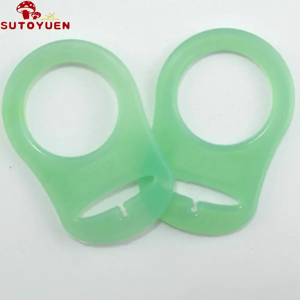 10pcs Sutoyuen silicone pacifier clips, dummy chain holders for babies