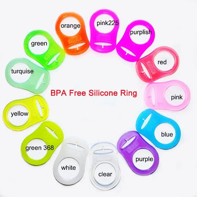 10pcs Sutoyuen silicone pacifier clips, dummy chain holders for babies