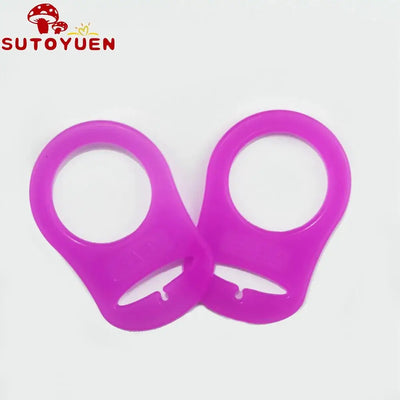 10pcs Sutoyuen silicone pacifier clips, dummy chain holders for babies