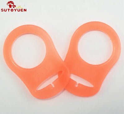 10pcs Sutoyuen silicone pacifier clips, dummy chain holders for babies