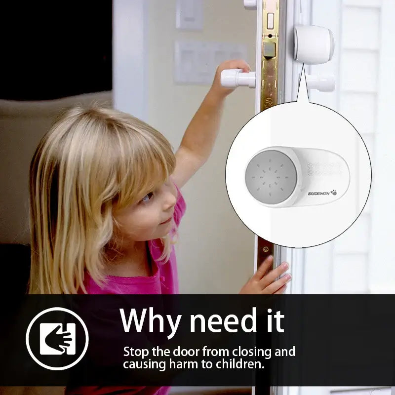Prevent door injuries for kids with EUDEMON door stoppers