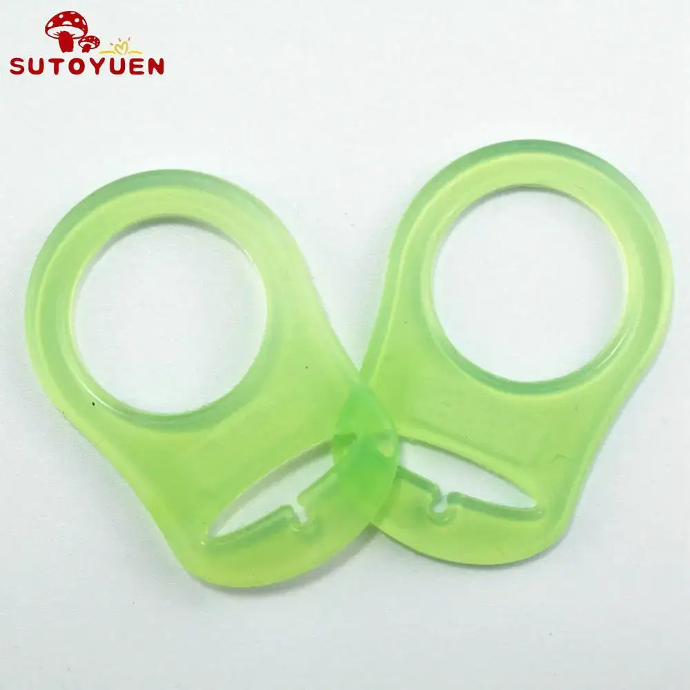 10pcs Sutoyuen silicone pacifier clips, dummy chain holders for babies