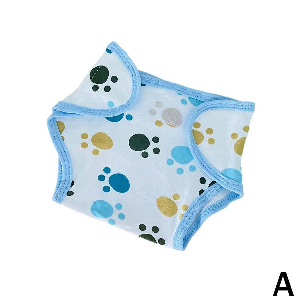 Cartoon Cloth Diapers For 17-20inch Doll Baby Washable Reusable Diaper Adjustable Children Potty Training Pants