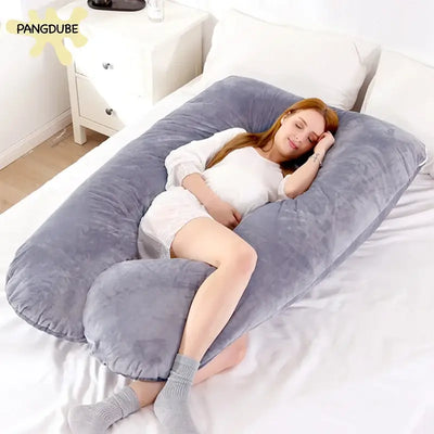 Maternity sleeping pillow with nursing and breastfeeding cushion function