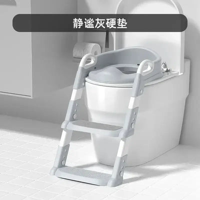 Toilet training ladder for toddlers with non-slip footrest