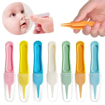 Toddler hygiene tweezers for earwax, nose, and navel grooming