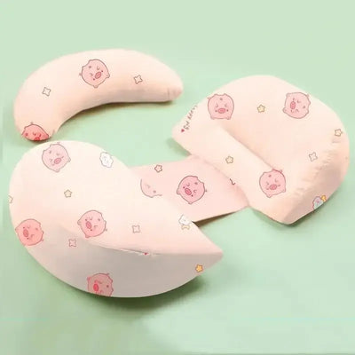 Pregnant women’s waist and belly support pillow with soft cartoon design