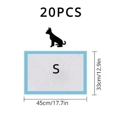 Super absorbent disposable pet pads for indoor use