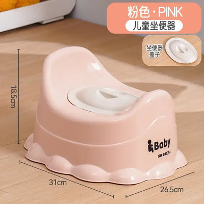 Child urinal potty with lid, designed for comfortable toilet training at home
