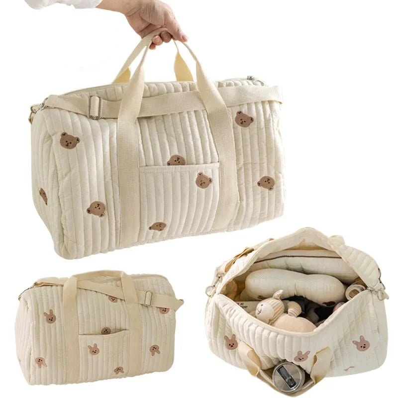 Korea Mommy Bag Maternity Pack Baby Diaper Bag Stroller Nappy Organizer Portable Luggage Tote Bags Travel Changing Messenger Bag