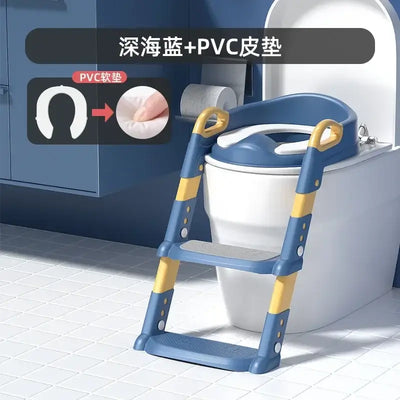 Toilet training ladder for toddlers with non-slip footrest