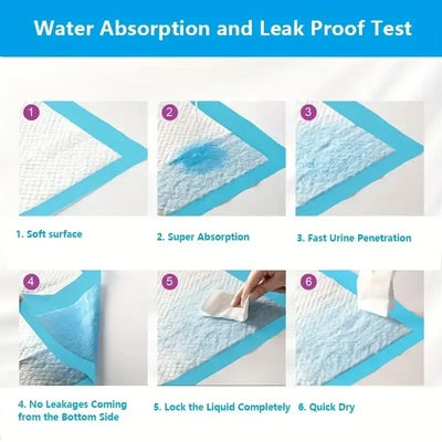 Super absorbent disposable pet pads for indoor use
