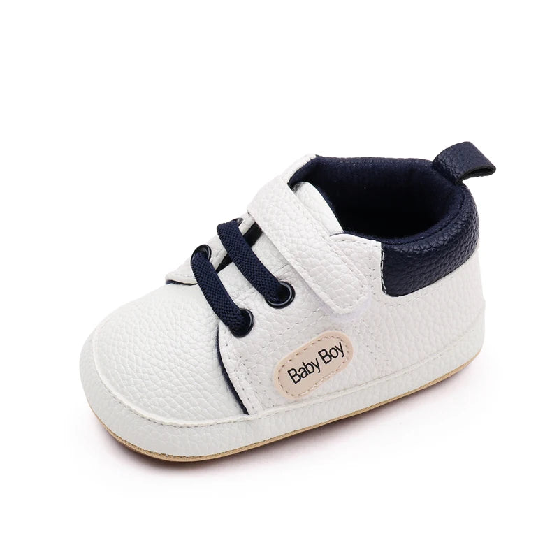 Baby Shoes Casual Sneaker Spring and Autumn Soft PU and TPR Sole Anti-slip Cute Comfortable High-quality for 0-6-12 Months Baby