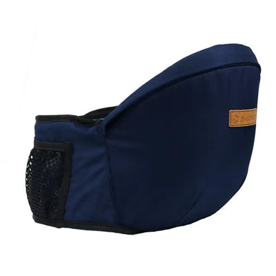 Comfortable lumbar stool for holding baby front-facing
