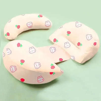Pregnant women’s waist and belly support pillow with soft cartoon design