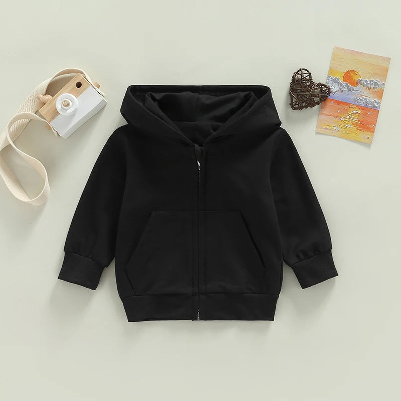 Baby Boys Jacket Autumn Jackets For girls Coat Kids Outerwear Hooded Zipper Coats For baby Clothes Children Hoodies Jacket