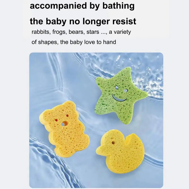 Children's Bath Sponge Sponges Body Wash Bathing Cute Frosted Wood Pulp Baby Bath Brush Rubbing Towel for Home