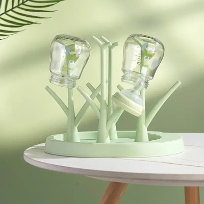 Tree-shaped drying rack for baby bottles and accessories