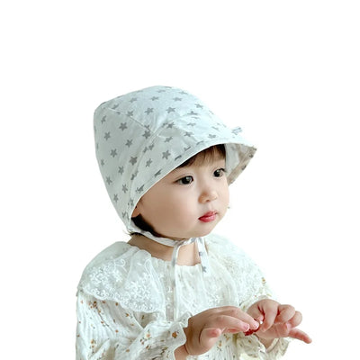 Baby Hats for Girls and Boys Newborn Hat Stars Dots Baby Palace Cap Infant Beanie Cotton Bonnet Newborn Photography Props 3-12M
