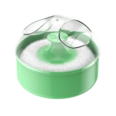 Baby Body Cosmetic Powder Puff and Container Case Newborns Body  Powder Puff with Empty Storage Box Children Body Care Tool