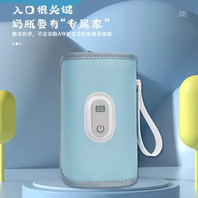 Universal heating cover for baby milk bottles, outdoor portable insulation