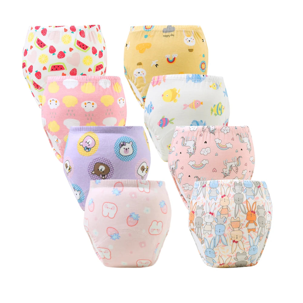 Baby Reusable Washable Diapers Ecological Potty Training Pants Waterproof Cotton Cleanliness Cloth Diaper Baby Nappy Underwear