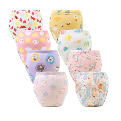 Baby Reusable Washable Diapers Ecological Potty Training Pants Waterproof Cotton Cleanliness Cloth Diaper Baby Nappy Underwear