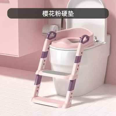 Toilet training ladder for toddlers with non-slip footrest