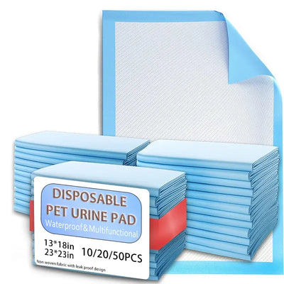 Super absorbent disposable pet pads for indoor use