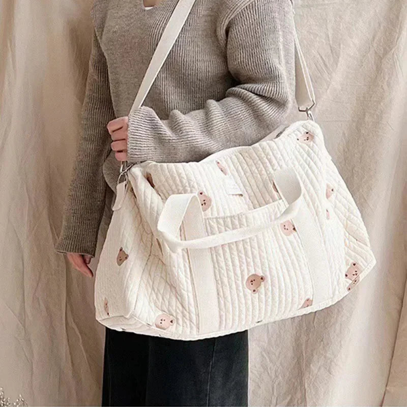 Korea Mommy Bag Maternity Pack Baby Diaper Bag Stroller Nappy Organizer Portable Luggage Tote Bags Travel Changing Messenger Bag