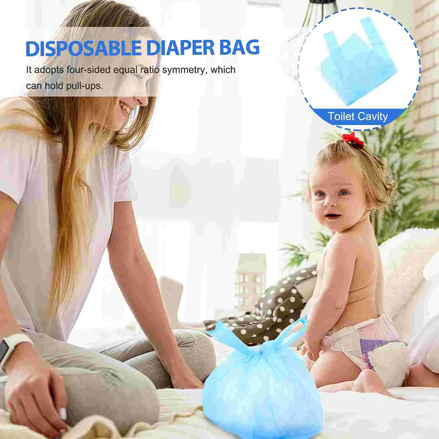 Diaper Disposable Scented Baby Sack Sealing Biodegradable Nappy Scent Pet Waste Pail Refill Handle Disaposal