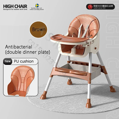 Children's dining chair / baby eating foldable seat / baby multifunctional lift home learning to sit dining table chair