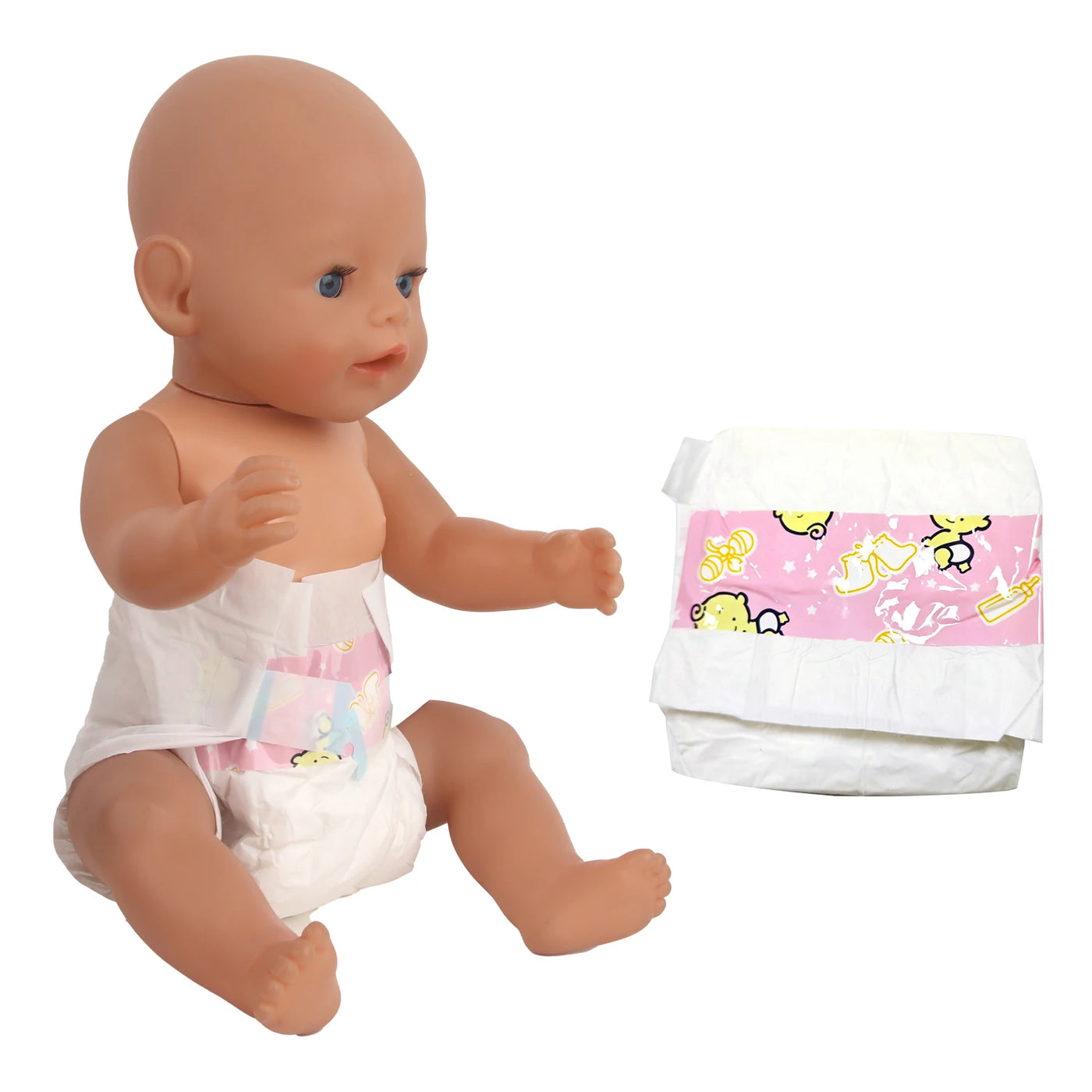 5Pcs 18 Inch American Doll Disposable Diaper Mini Cute Disposable Diapers For 43cm Baby Newborn Girl Doll OG Toy Accessory