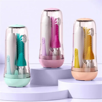 Waterproof electric baby bottle cleaning brush and nipple cleaner