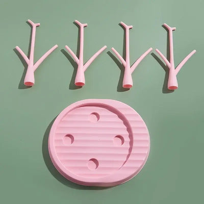 Tree-shaped drying rack for baby bottles and accessories