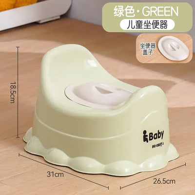Child urinal potty with lid, designed for comfortable toilet training at home