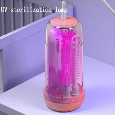 Waterproof electric baby bottle cleaning brush and nipple cleaner