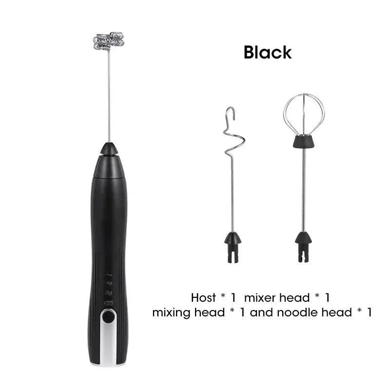 Multifunctional kitchen frother for coffee, eggs, and baby formula mixing