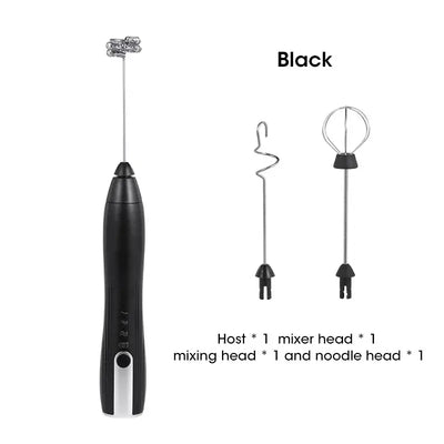 Multifunctional kitchen frother for coffee, eggs, and baby formula mixing