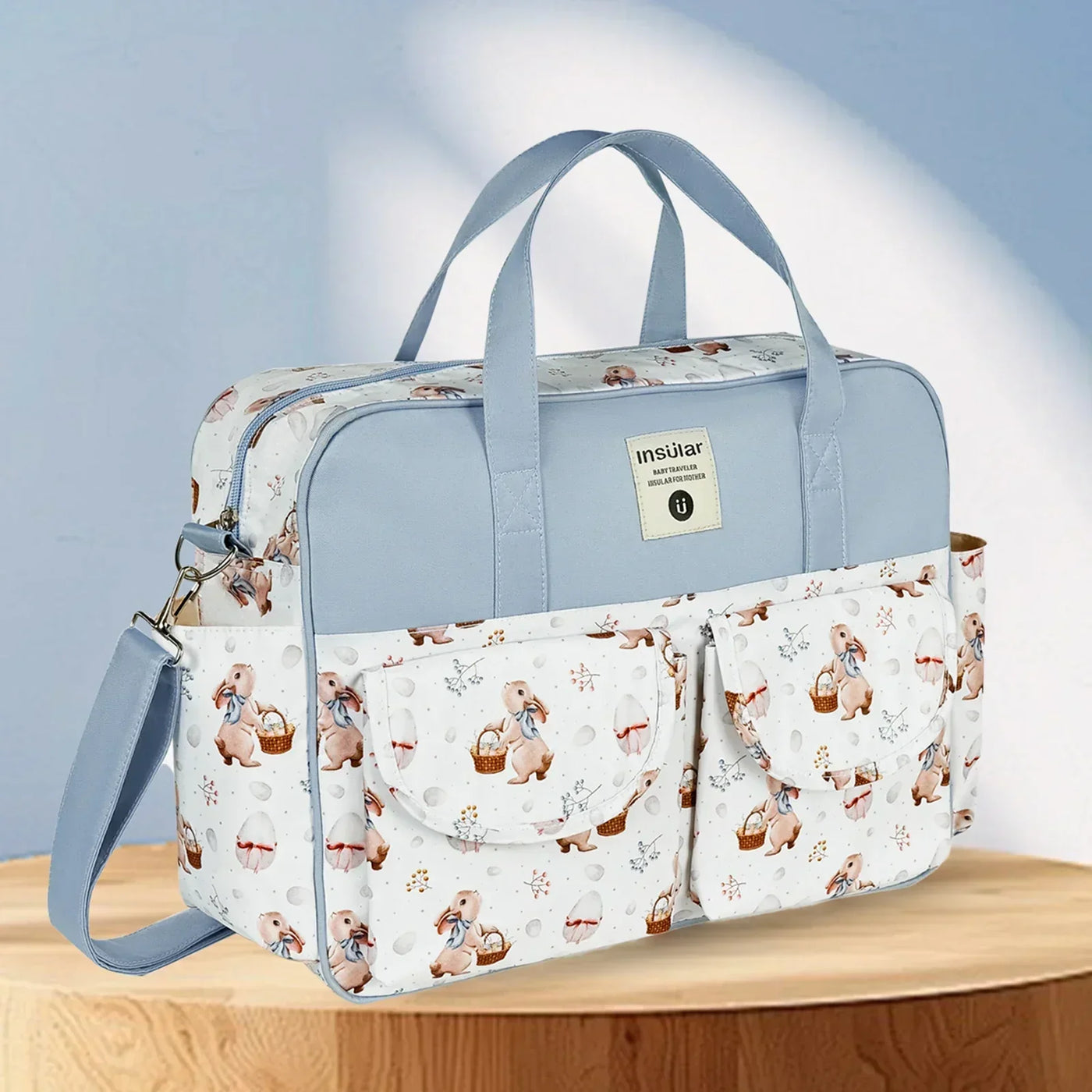 Fashion Mommy One Shoulder Messenger Bag Multifunctional Mommy Handbag Storage Bag Mother Baby Storage Women's Printing