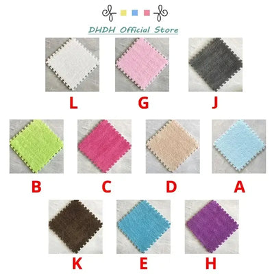Soft EVA foam baby playmat set for living room, bedroom, children's room, and play area.
